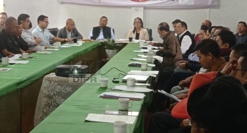 Tuensang District Planning and Development Board meeting held at the DC’s conference hall on August 16. (DIPR Photo) 